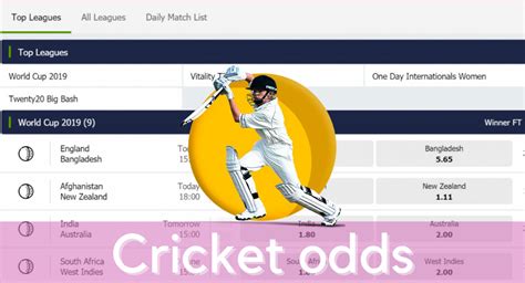 cricket odds in play.